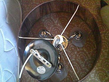 Люстры: Продаю красивую 3х рожковую люстру, б/у. Люстра- абажур в рабочем — 14