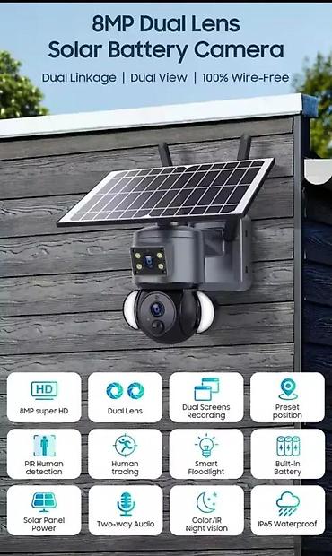 susara za meso: Solarna kamera 4G SIM app UBox samonapajajuća ZOOM Zvuk Roto. Kamera — 3