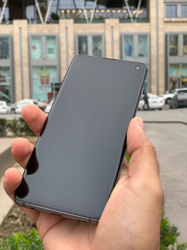 barter samsung: Samsung Galaxy S10, 128 GB, rəng - Qara, Zəmanət, Barmaq izi, İki sim kartlı