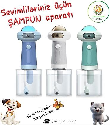 Ev heyvanları üçün şampun aparatı (dispenser) - Köpük vuran əl