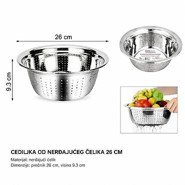 KMT Evropsko sito od pirinča – Kmt Style Praktično sito/cediljka