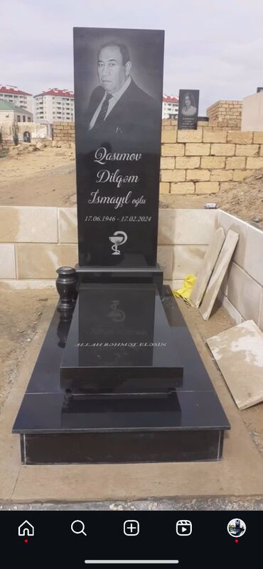 Başqa xidmətlər: Hər növ Qəbir başları, Mezar daslari ucuz ve kefiyyetli hazırlanması — 19