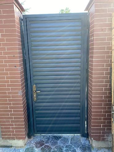 Откатные ворота: Откатные ворота из сэндвич‑панелей с автоматикой - Полотно — 64