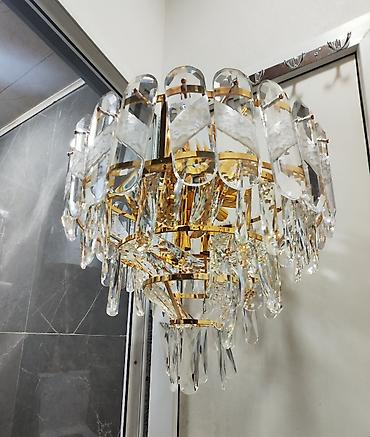 tort ucun samlar: Çılçıraq, 6 lampa, Metal — 2