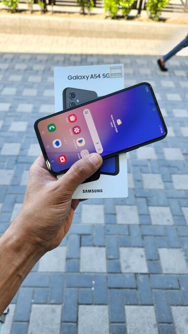 samsung m20 qiymeti: Samsung Galaxy A54 5G, 128 GB, rəng - Qara, Barmaq izi, Face ID