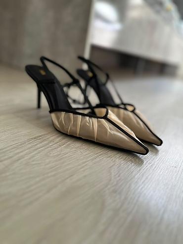 Женская обувь: Туфли-лодочки ZARA на шпильке - Модель: slingback с открытой пяткой и — 3