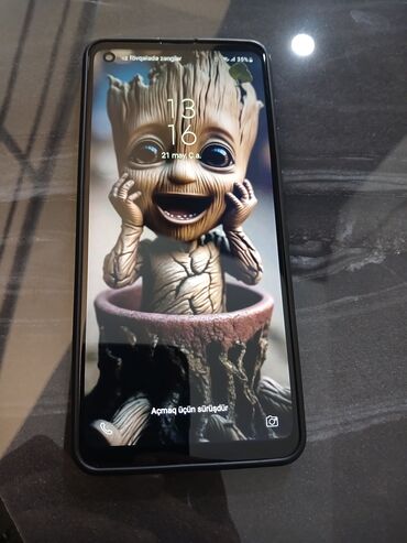 telefon a13: Samsung Galaxy A21S, 64 GB, rəng - Göy, Sensor, Barmaq izi, İki sim kartlı