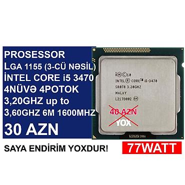 Prosessorlar: Prosessorlar “LGA 1155 socket (3cü nəsil)” ⭐LGA 1155 (3cü nəsil) İntel — 2
