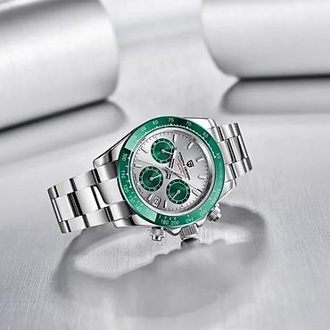 Ručni satovi: PAGANI DESIGN PD-1644 Sport - 40mm - Zelena -Rolex Daytona — 7