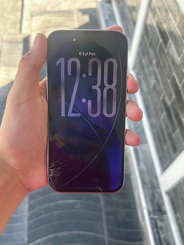 iphone adapdır: IPhone 15 Pro, 128 GB, White Titanium, Qırıq — 2