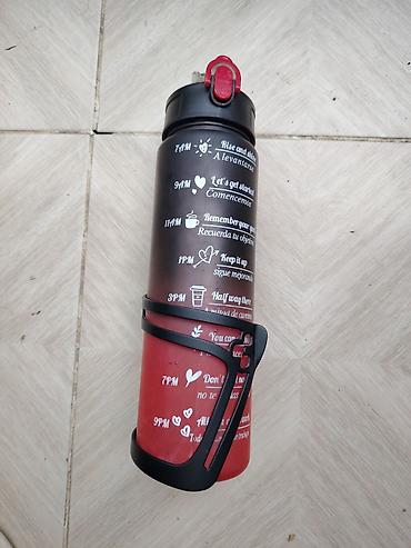 idman su qabı: Velosiped üçün 800mm su qabı metal saxlayıcı ilə birlikdə.Qiyməti 15 — 4