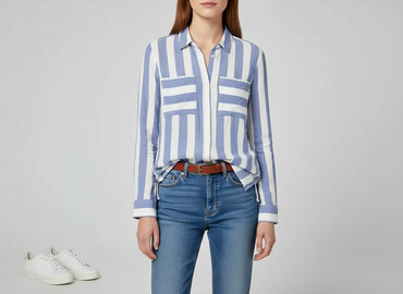 czerwone spodnie h m: H&M Divided, Сорочка жіноча, розмір XS