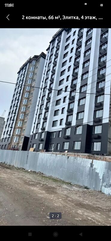 квартира ст ивановка: 2 комнаты, 69 м², Элитка, 6 этаж, ПСО (под самоотделку)