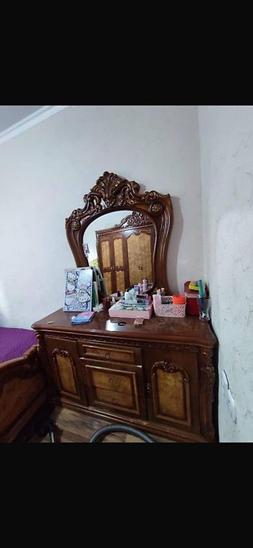 Мебель: Спальный гарнитур, Б/у, Двуспальная кровать, Турция, Дерево, Самовывоз, цвет - Коричневый — 2