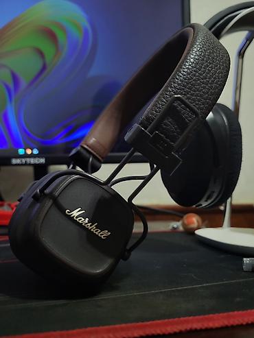 marshall major 5: Yeni Simsiz (Bluetooth) Qulaqcıqlar, Marshall, rəng - Qəhvəyi — 2