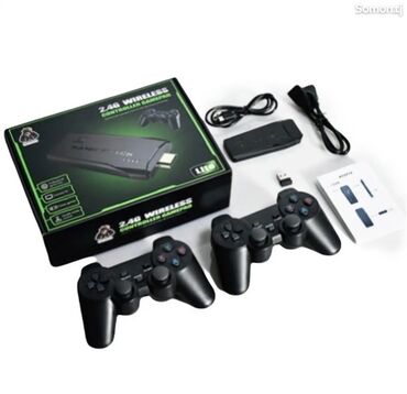 приставка 2: Игровая приставка Game Stick Lite с двумя беспроводными геймпадами