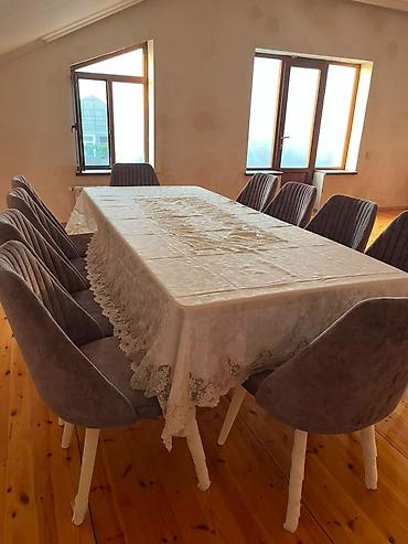 Digər mebel: F99Masa dəsti satılır 800₼. 10 oturacağı var. Açılır. Açılanda ölçüsü — 1