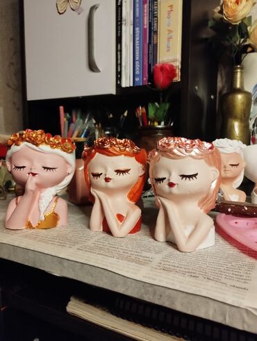 Fiqurlar: Fiqur, Gips, rəng - Ağ — 6