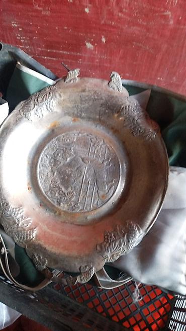 smavarlar: Antik mis samovar və bədii mis qab - Material: qalın mis (samovar) — 5