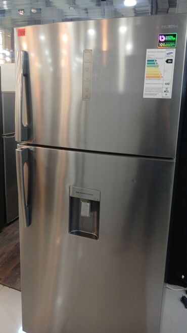 su dispenser: 2 qapılı Samsung Soyuducu Satılır, rəng - Boz, Dispenserli