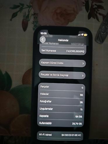 11 pro max 256: IPhone 12, 64 GB, Ağ, Face ID — 4