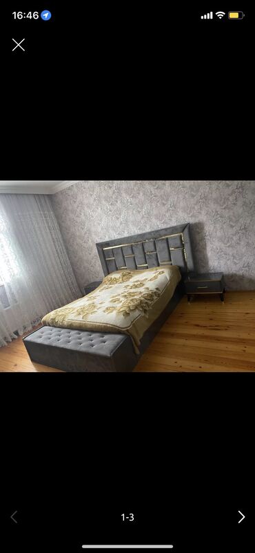 tek çarpayı: 2 односпальные кровати, Шкаф, Трюмо, 2 тумбы, Турция, Б/у
