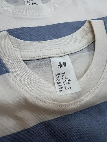 узкие: Детские футболки H&M в полоску ТОЛЬКО ОПТОМ!!! ОРИГИНАЛ !!! - — 9