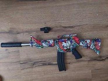 Dečije igračke puške i pištolji: COLT M4 KARABIN NOV PLASTICNA PUSKA ZA DECU VISE BOJA AKCIJA | Cene — 17