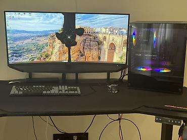 Компьютерные столы: 🎮 Игровой компьютер + монитор 34” + игровой стол Продаю готовый — 9