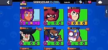 Digər: Brawl Stars oyun hesabı - Kupa: 12,298 Savaşçılar: 55/100 - Hesabda — 1