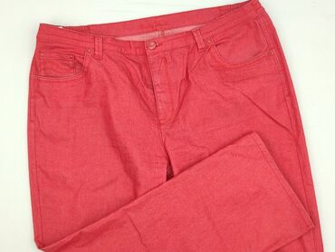 Women: Material trousers for women, size 6XL (EU 52)