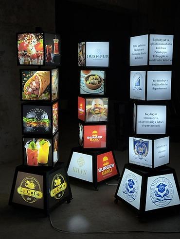 srift: Məhsul: Fırlanan işıqlı menyu totemi (çöl və daxili məkan üçün) - — 10