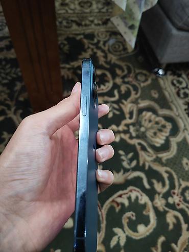 iphone 15 pro max kyrgyzstan price: IPhone 12 Pro Max, Б/у, 128 ГБ, Синий, Зарядное устройство, 75 % — 3