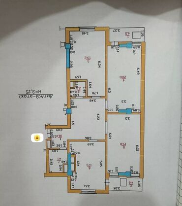 квартира 77 серия: 3 комнаты, 111 м², Элитка, 8 этаж, Евроремонт