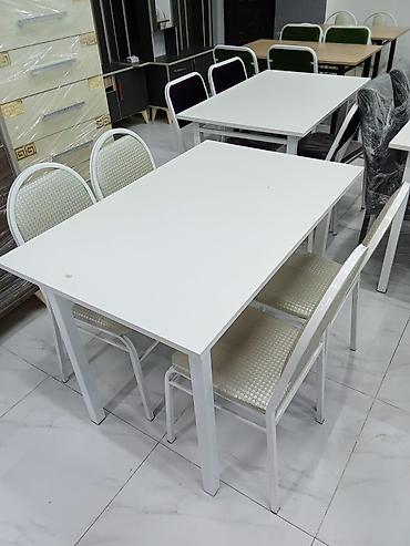 boya seti: Qonaq otağı üçün, Yeni, Açılmayan, Dördbucaq masa, 6 stul — 9