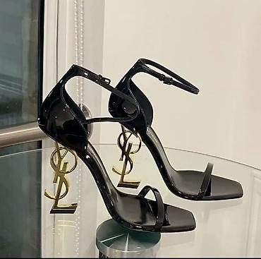 ex nihilo: Босоножки, 38, Yves Saint Laurent, Новый, цвет - Черный — 1