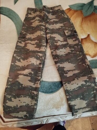 Pencəklər: 9-10 yas Uşaq üçün hərbi üslubda geyim dəsti - Naq camo printli iki