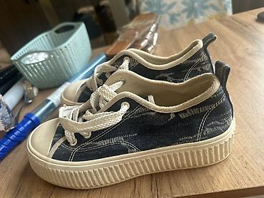 krosofka: Denim krossovkalar-39 olcu - Material: qalın denim parça, nəfəsalan — 1