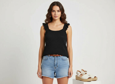 Topy: Papaya, Top damski, rozmiar S