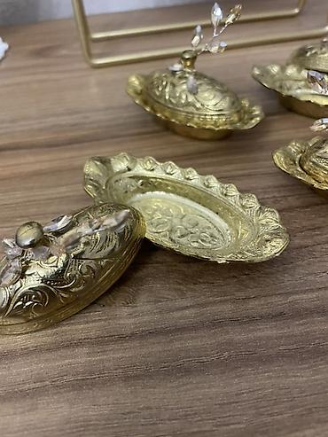 mis samovar: Məhsul: Qapaqlı dekorativ mis qablar dəsti 10 ədəd, Türkiya, suvenir — 2