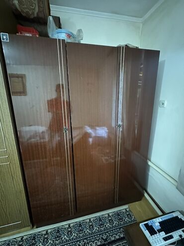 шкаф для одежды двухдверный: Кийим салуучу шкаф, Түз