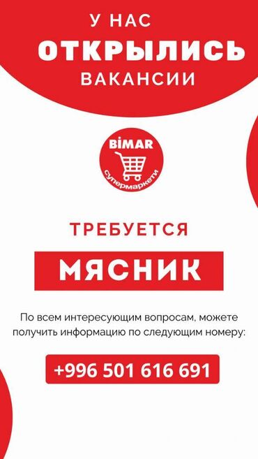 бишкек жумуш магазин: В Магазин Бимар по адресу Токтогула 116 и на наше производство