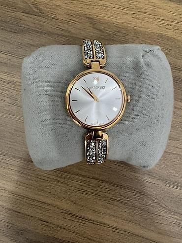 saat ev: Yeni, Qol saatı, Swarovski, rəng - Qızılı — 1
