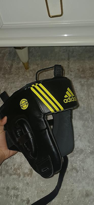 bot kar: Adidas boks üçün baş qoruyucusu - Rəng: qara, neon-sarı detallar və — 2