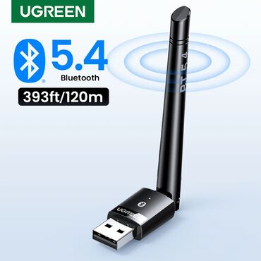 Другие аксессуары для компьютеров и ноутбуков: UGREEN USB Bluetooth 5,4 Адаптер 120м ключ для ПК Беспроводная мышь