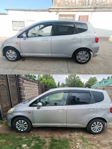 купить маленькую машину недорого: Honda Fit (серебристый хэтчбек) - Кузов: 5‑дверный, серебристый цвет