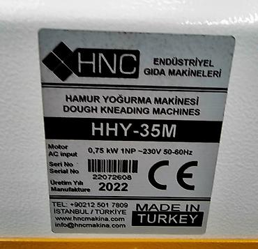Xəmir yoğuran aparatlar: 50 kq, Türkiyə, Nağd ödəniş — 7