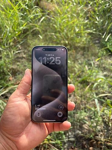 iphone 17 dubai: IPhone 15 Pro, 128 GB, Natural Titanium, Simsiz şarj, Face ID, Sənədlərlə — 2
