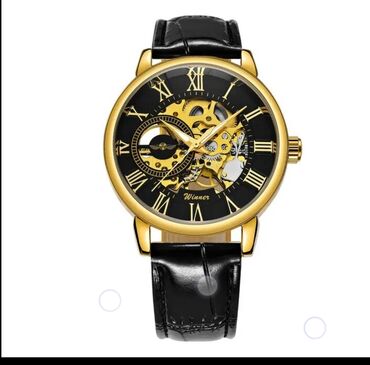 Наручные часы: Часы наручные Winner Мужские механические, прозрачные брендовые