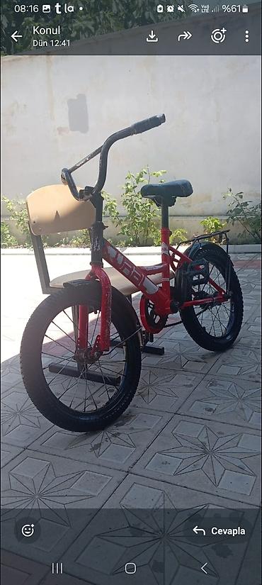 velosipedler 24: Uşaq velosipedi – Ural, 16 düymlük təkərlər Xüsusiyyətlər: - Rəng — 1